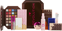 Zestaw do makijażu, 13 produktów - I Heart Revolution Chocolate Vault Tin Gift Set  — Zdjęcie N1