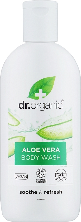 Łagodzący żel pod prysznic Aloes - Dr Organic Bioactive Skincare Organic Aloe Vera Body Wash