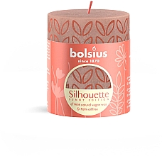 Kup Świeca cylindryczna Rustic Silhouette Misty Pink, 80/68 mm - Bolsius Candle
