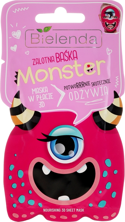 Odżywcza maska do twarzy Zalotna Baśka - Bielenda Monster — Zdjęcie N1