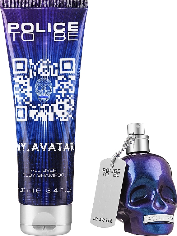 Police To Be My Avatar for Man - Zestaw (edt/40ml + shamp/100ml) — Zdjęcie N2