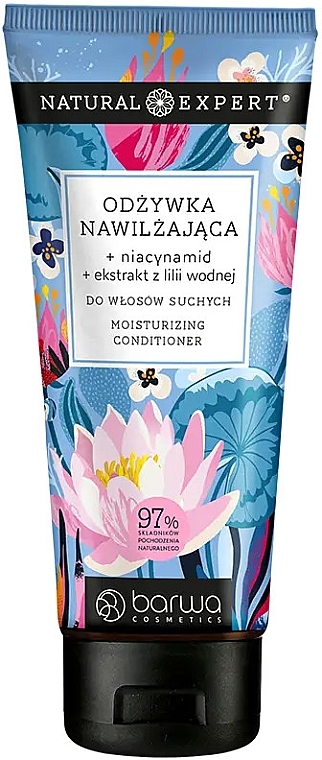 Nawilżająca odżywka do włosów z niacynamidem i lilią - Barwa Natural Expert Conditioner  — Zdjęcie N1