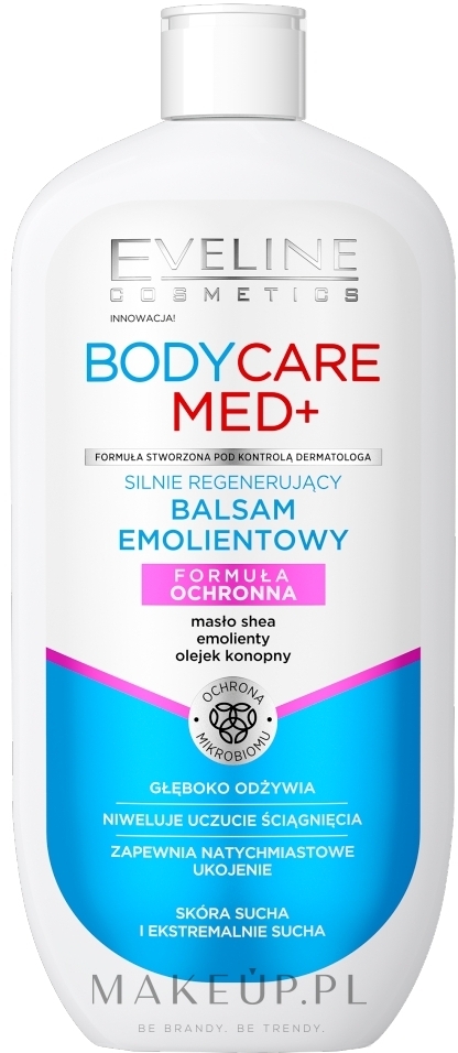 Silnie regenerujący balsam emolientowy do ciała - Eveline Cosmetics Body CareMed+ Balm — Zdjęcie 350 ml