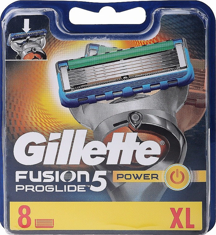Wymienne wkłady do maszynki, 8 szt. - Gillette Fusion ProGlide Power — Zdjęcie N3