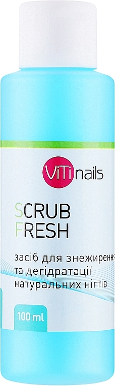 Odtłuszczacz do paznokci - ViTinails Scrub Fresh — Zdjęcie N1