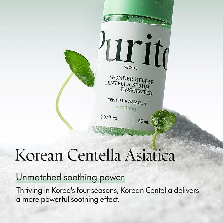 Serum kojące z wąkrotką azjatycką bez olejków eterycznych - Purito Seoul Wonder Releaf Centella Serum Unscented — Zdjęcie N6