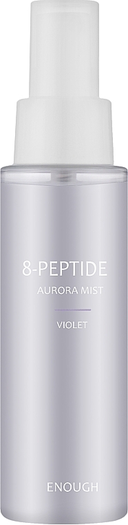 Przeciwzmarszczkowa peptydowa mgiełka do twarzy - Enough 8 Peptide Aurora Mist Violet — Zdjęcie N1