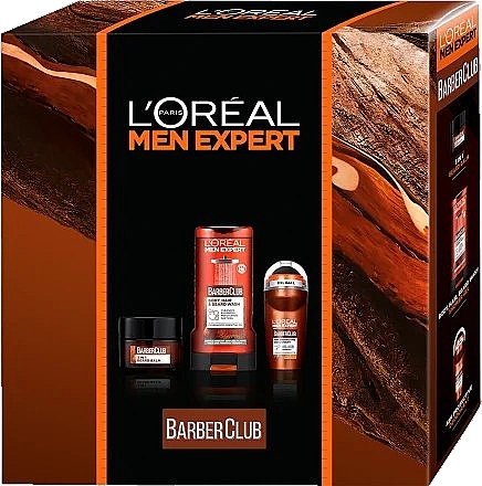 Zestaw - L’Oréal Paris Men Expert Barber Club (sh/gel/300ml + deo/30ml + balm/50ml) — Zdjęcie N1