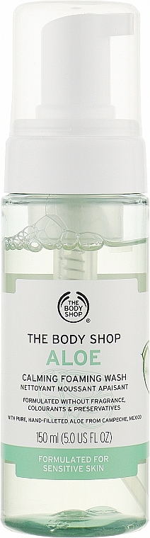 Aloesowa pianka do mycia twarzy - The Body Shop Aloe Calming Foaming Wash — Zdjęcie N1