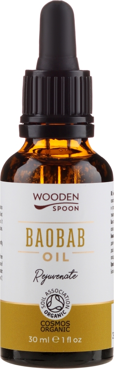 Olej z baobabu do twarzy i włosów - Wooden Spoon Baobab Oil — Zdjęcie N1