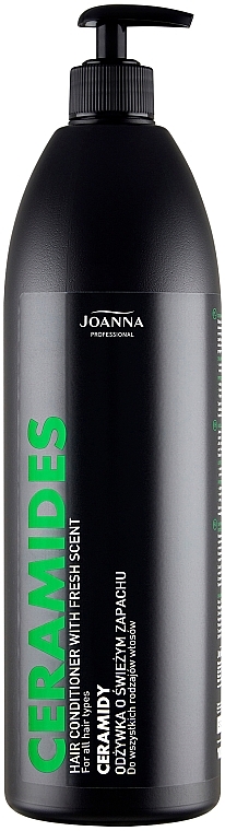 Nawilżająca odżywka o świeżym zapachu do wszystkich rodzajów włosów - Joanna Professional Ceramidy — Zdjęcie N1