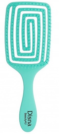 Prostokątna szczotka do włosów, 23 cm, turkusowa - Disna Beauty4U Puzzle Brush — Zdjęcie N1
