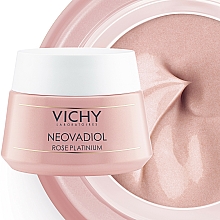 Różany krem przeciwzmarszczkowy do twarzy wzmacniająco-rewitalizujący - Vichy Neovadiol Rose Platinum Cream — Zdjęcie N8