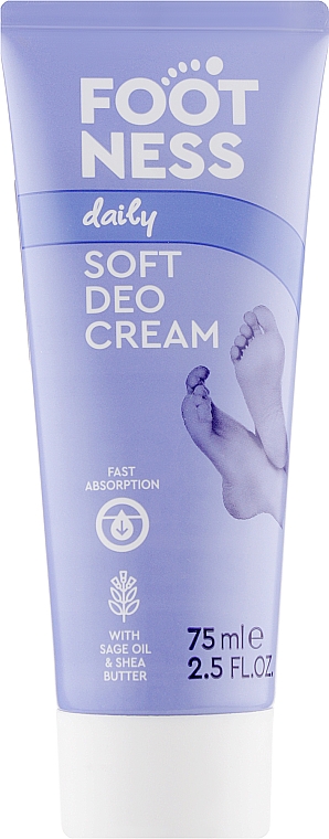 Dezodorujący i zmiękczający krem do stóp - Footness Daily Soft Deo Cream