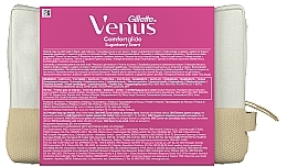 Zestaw - Gillette Venus Comfortglide Sugarberry Scent (razor/1pcs + refil/2pcs + case + pouch) — Zdjęcie N3