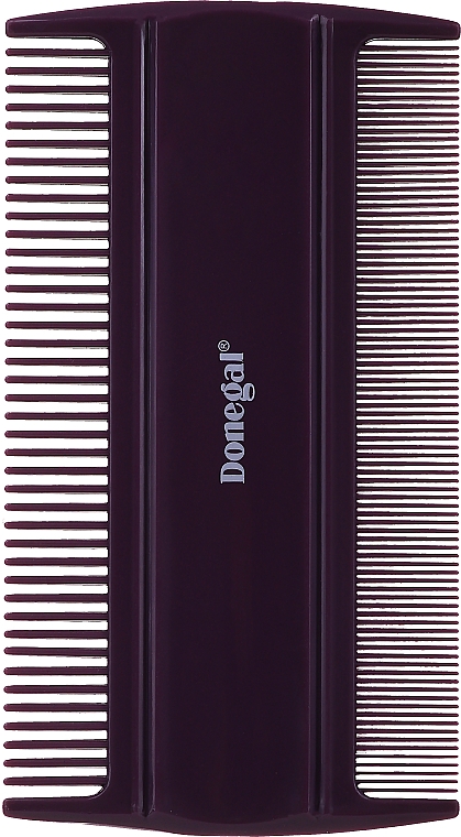 Grzebień do włosów i brody 8,8 cm, fioletowy - Donegal Hair Comb — Zdjęcie N1