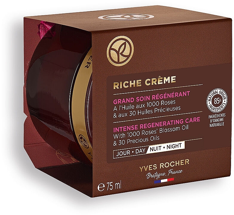 Krem regenerujący z 30 cennymi olejkami - Yves Rocher Regenerating Cream With 30 Precious Oils — Zdjęcie N2