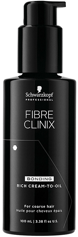 Rewitalizujący kremowy olejek do włosów - Schwarzkopf Professional Fibre Clinix Bonding Light Rich Cream-To-Oil — Zdjęcie N1