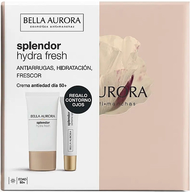 Zestaw - Bella Aurora Splendor Hydra Fresh Set (f/cr/50 ml + eye/cr/15 ml) — Zdjęcie N1