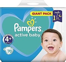 Kup Pieluchy Active Baby -Dry rozmiar 4+ (10-15 kg) 70 szt. - Pampers