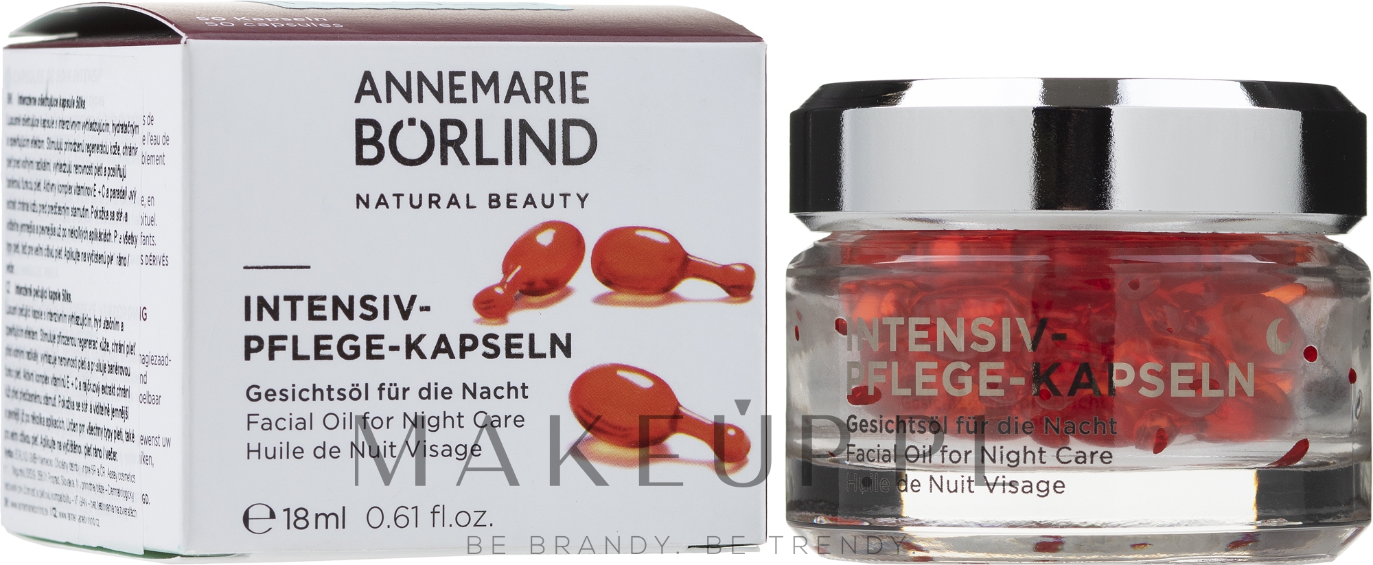 Wzmacniające kapsułki do twarzy na noc - Annemarie Borlind Intensive Care Capsules Facial Oil — Zdjęcie 18 ml