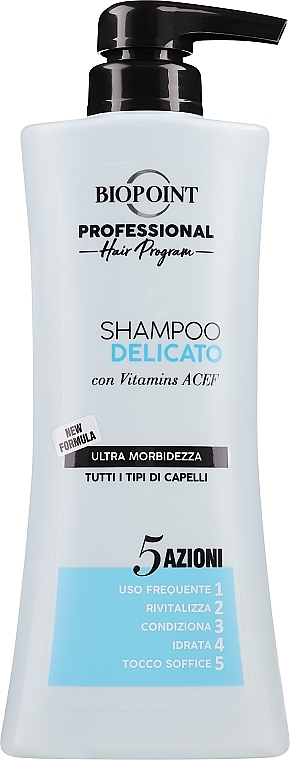 Delikatny szampon do wszystkich rodzajów włosów - Biopoint Delicate Shampoo — Zdjęcie N1