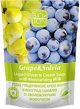 Kup Kremowe mydło w płynie Winogrono i szałwia - Bioton Cosmetics Active Fruits "Grape & Salvia" Soap (uzupełnienie )