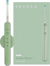 Elektryczna szczoteczka do zębów, zielona - Seysso Kids Junior Green Sonic Toothbrush — Zdjęcie N1