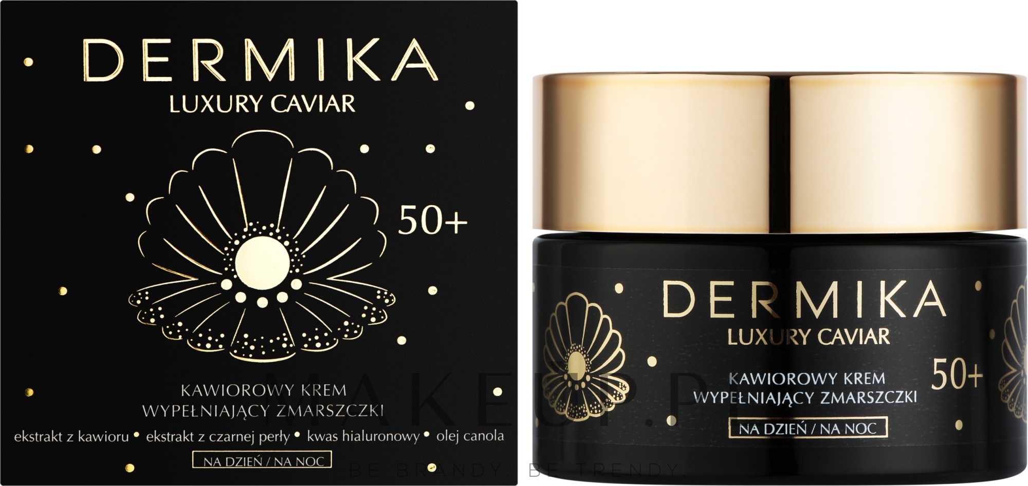 Krem wypełniający zmarszczki do twarzy na dzień i na noc - Dermika Luxury Caviar Cream Filling Wrinkles 50+ — Zdjęcie 50 ml