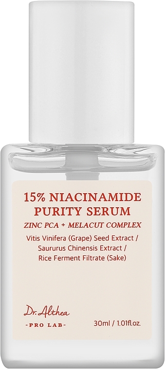 Serum do twarzy z niacynamidem - Dr.Althea 15% Niacinamide Purity Serum — Zdjęcie N1