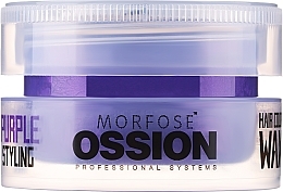 Fioletowy wosk do stylizacji włosów - Morfose Ossion Hair Color Wax Purple Styling — Zdjęcie N2