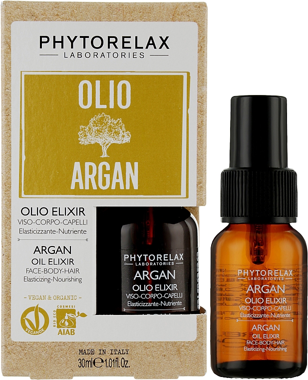 Wielofunkcyjny eliksir z olejkiem arganowym - Phytorelax Laboratories Olio di Argan Elixir — Zdjęcie N2