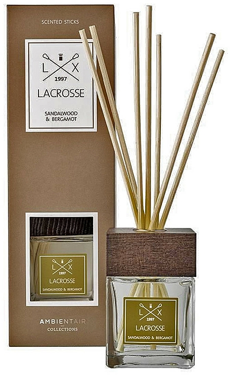 Patyczki zapachowe Drzewo sandałowe i bergamotka - Ambientair Lacrosse Sandalwood & Bergamot — Zdjęcie N1
