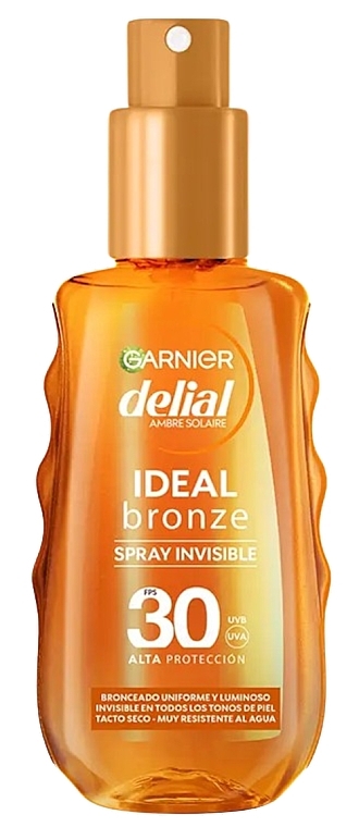 Bronzer w sprayu - Garnier Delial Ideal Bronze Spray Invisile SPF 30 — Zdjęcie N1