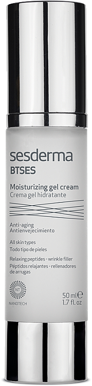 Przeciwzmarszczkowy krem-żel nawilżający - SesDerma Laboratories BTSES Anti-Wrinkle Moisturizing Cream-Gel — Zdjęcie N1