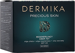 Kup Regenerujący krem do twarzy na dzień 70+ - Dermika Precious Skin SPF20