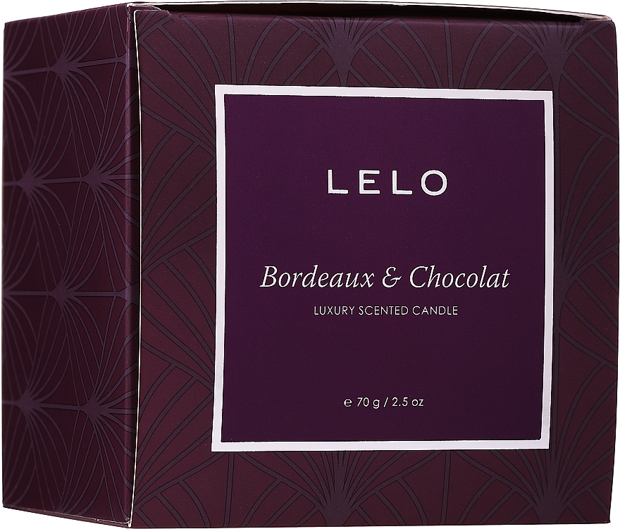 PREZENT! Świeca zapachowa - Lelo Bordeaux & Chocolat Luxury Scented Candle — Zdjęcie N2