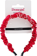 Kup Opaska do włosów FA-5614, czerwona z białym wzorkiem - Donegal