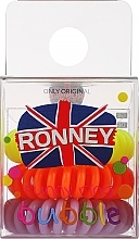Kup Gumki do włosów, 3,5 cm, żółty+pomarańczowy+liliowy - Ronney Professional S15 MET Funny Ring Bubble