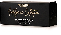 Makeup Revolution Three Scented Candles Indulgence Collection - Zestaw (candle/3x40g) — Zdjęcie N2