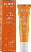 Skoncentrowany samoopalacz do twarzy i dekoltu - Marbert Sun Self-Tan Drops Llight-Medium — Zdjęcie N2