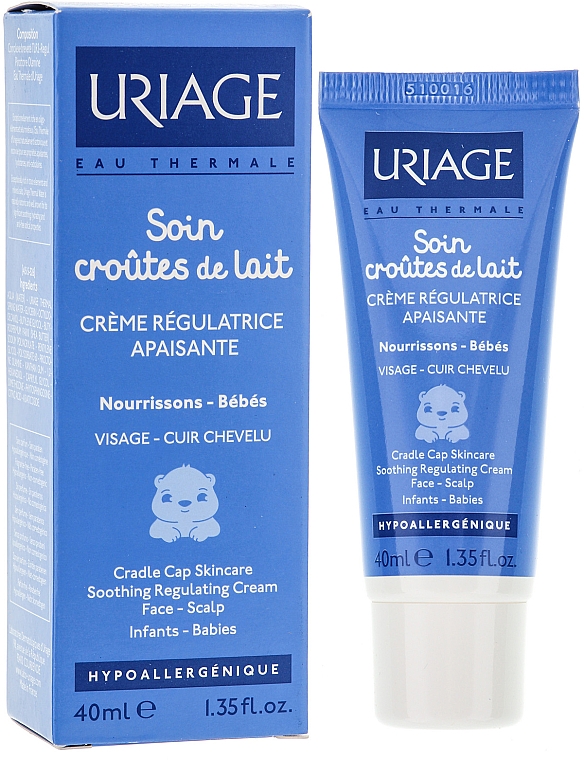 Regulujący krem dla niemowląt łagodzący objawy ciemieniuchy - Uriage Soin Croûtes de Lait Soothing Regulating Cream — Zdjęcie N3