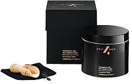 Kup Zestaw - Unit4Men Amber & Vanilla Bath Set (salf/700g + accessories/1pc)
