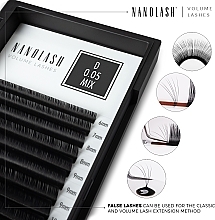 Sztuczne rzęsy C, 0.12 (11 mm) - Nanolash Volume Lashes — Zdjęcie N2