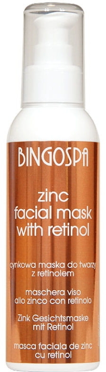 Cynkowa maska do twarzy z retinolem - BingoSpa Zinc Mask To The Face