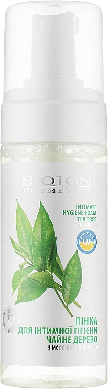Pianka do higieny intymnej z olejkiem z drzewa herbacianego - Bioton Cosmetics Nature — Zdjęcie N1