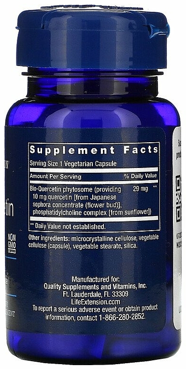 Suplement diety Bio-kwercetyna - Life Extension Bio-Quercetin — Zdjęcie N2