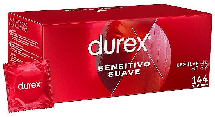 PRZECENA! Prezerwatywy, 144 szt. - Durex Sensitive Soft * — Zdjęcie N1