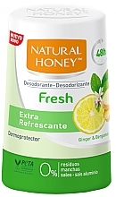 Dezodorant-antyperspirant w rolce - Natural Honey 48H Fresh Ginger And Bergamot  — Zdjęcie N1