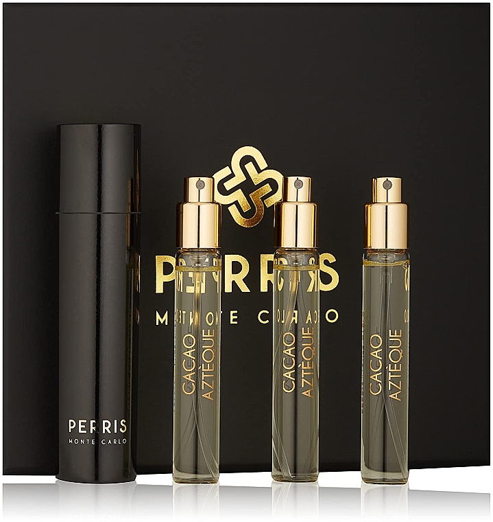 Perris Monte Carlo Cacao Azteque - Zestaw (perfume/4x8ml + perfume case) — Zdjęcie N1